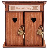 Копилка туалет 2 кабинки "На ипотеку" окрашенная во Советской Гавани